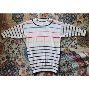 Vintage made in USA Jane Adams Sweater 3/4 Sleeve XL? SEE MEASUREMENTS